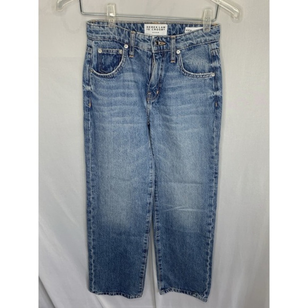 derek lam 10 crosby denim Jeans sofia mid rise relaxed straight Women's Sz 23x28